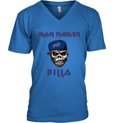 Nfl Buffalo Bills Black Royal Blue Skull Trendy Hawaiian Shirt