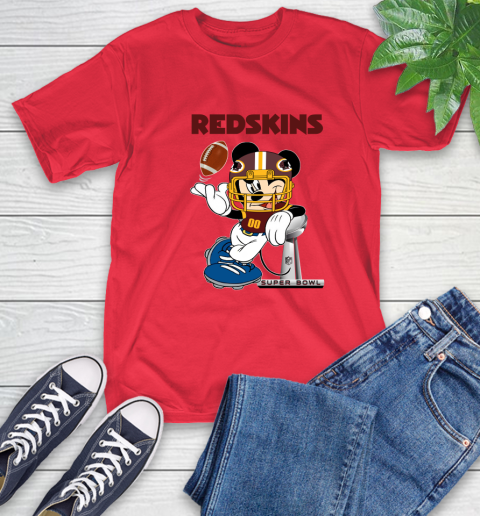 NFL Washington Redskins Mickey Mouse Disney Super Bowl Football T Shirt T-Shirt 10