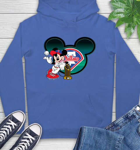 MLB Philadelphia Phillies The Commissioner's Trophy Mickey Mouse Disney Hoodie 9