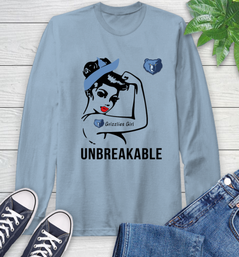 NBA Memphis Grizzlies Girl Unbreakable Basketball Sports Long Sleeve T-Shirt 6