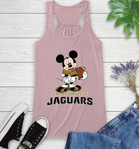 NFL Football Jacksonville Jaguars Cheerful Mickey Mouse Shirt Racerback Tank 10