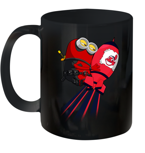 MLB Baseball Cleveland Indians Deadpool Minion Marvel Shirt Ceramic Mug 11oz