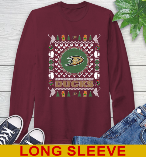 Anaheim Ducks Merry Christmas NHL Hockey Loyal Fan Long Sleeve T-Shirt 7