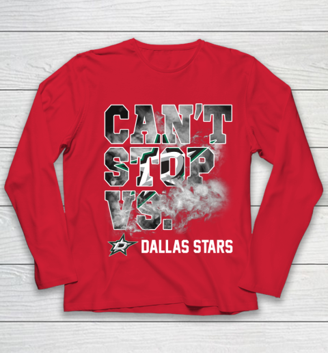 NHL Dallas Stars Hockey Can't Stop Vs Youth Long Sleeve 8