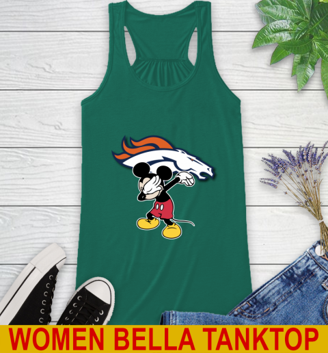 Denver Broncos NFL Football Dabbing Mickey Disney Sports Racerback Tank 8 Denver Broncos NFL Football Dabbing Mickey Disney Sports Racerback Tank - Image 8
