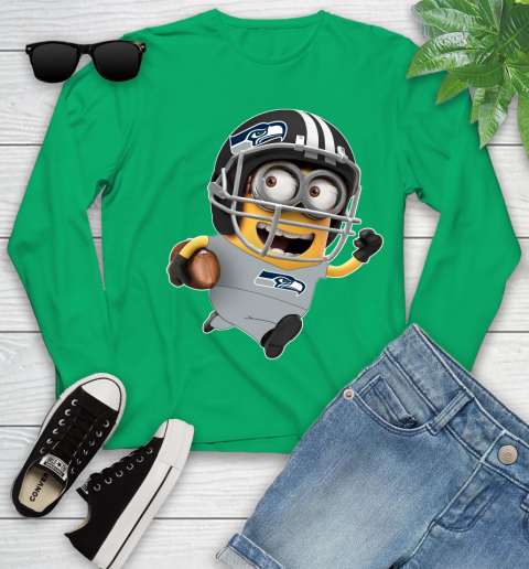 NFL Seattle Seahawks Minions Disney Football Sports Youth Long Sleeve 6