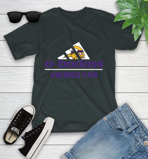 Minnesota Vikings NFL Football A Badass Adidas Adoring Fan Sports (1) Youth T-Shirt 6
