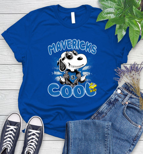 NBA Basketball Dallas Mavericks Cool Snoopy Shirt Women's T-Shirt 10
