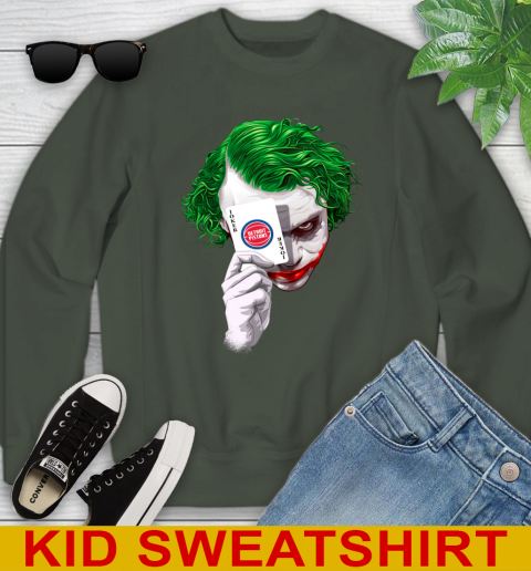 Detroit Pistons NBA Basketball Joker Card Shirt Youth Sweatshirt 8
