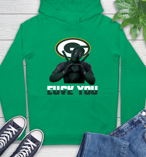 NHL Green Bay Packers Deadpool Love You Fuck You Football Sports Hoodie 8