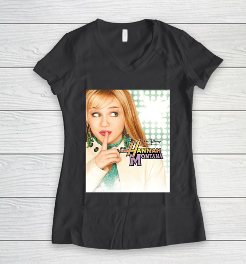 Hannah Montana Women's V-Neck T-Shirt 6