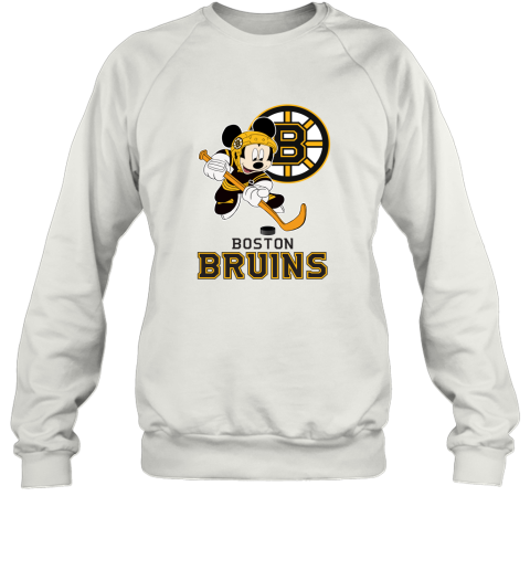 Nhl Hockey Mickey Mouse Team Boston Bruins Sweatshirt