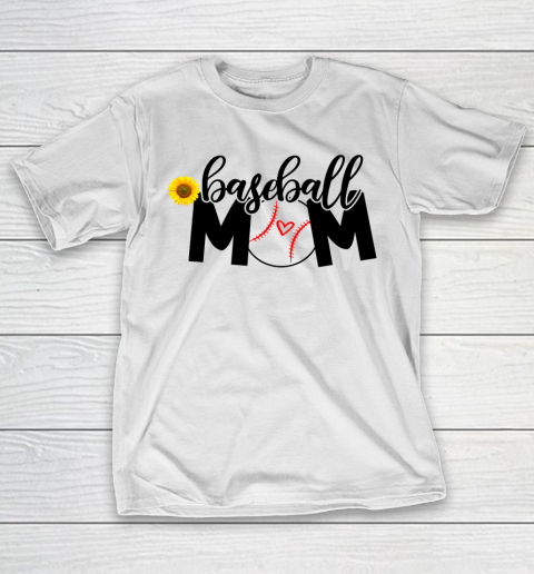 Mother's Day Funny Gift Ideas Apparel  T shirt Baseball Mom T Shirt T-Shirt