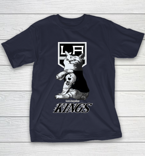 NHL My Cat Loves Los Angeles Kings Hockey Youth T-Shirt 2