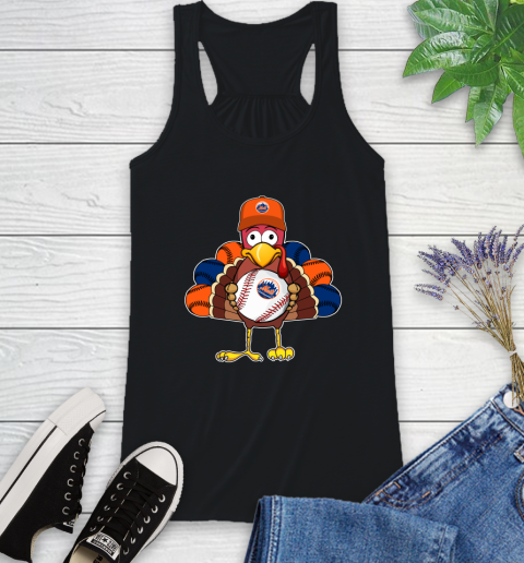 New York Mets Turkey thanksgiving Racerback Tank 2