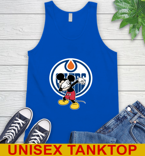 Edmonton Oilers NHL Hockey Dabbing Mickey Disney Sports Tank Top 5