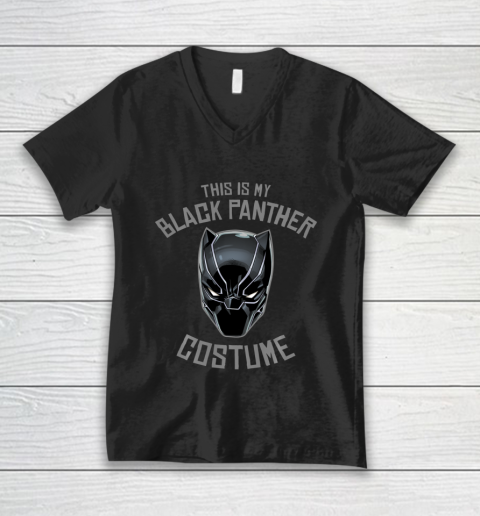 Marvel Black Panther Halloween Costume Graphic V-Neck T-Shirt