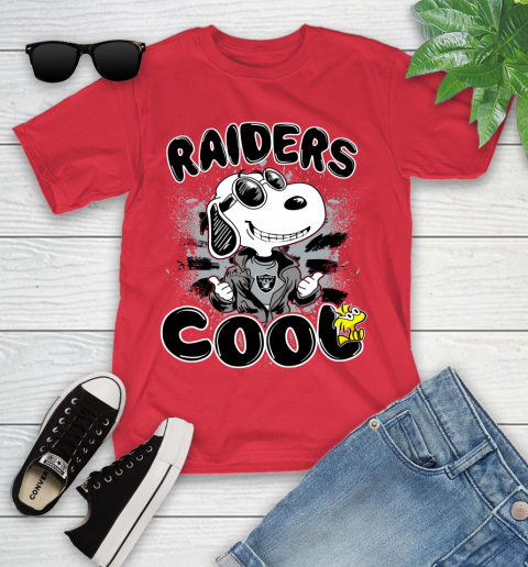 NFL Football Oakland Raiders Cool Snoopy Shirt Youth T-Shirt 11