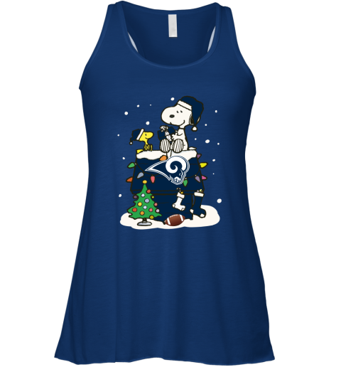 vobz a happy christmas with los angeles rams snoopy flowy tank 32 front true royal