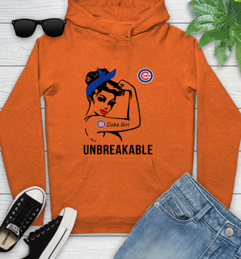 MLB Chicago Cubs Girl Unbreakable Baseball Sports Youth Hoodie 3