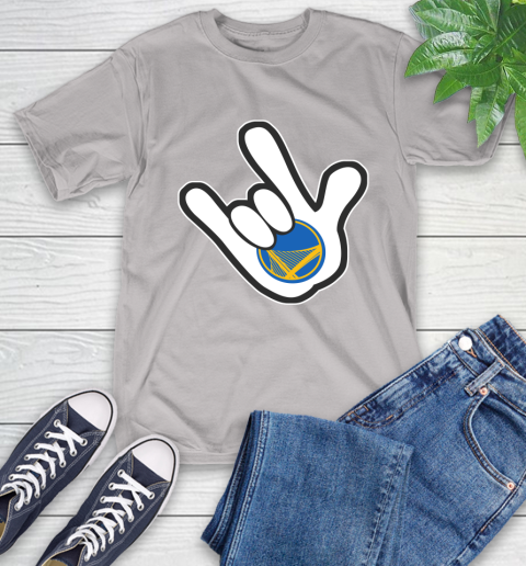 Golden State Warriors NBA Basketball Mickey Rock Hand Disney T-Shirt 12