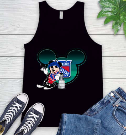 NHL New York Rangers Stanley Cup Mickey Mouse Disney Hockey T Shirt Tank Top 2