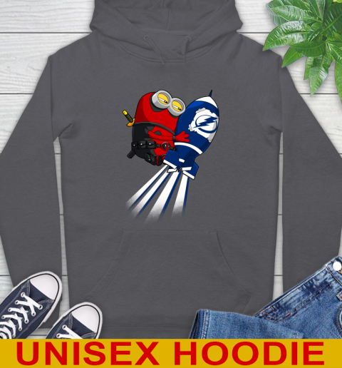 NHL Hockey Tampa Bay Lightning Deadpool Minion Marvel Shirt Hoodie 7
