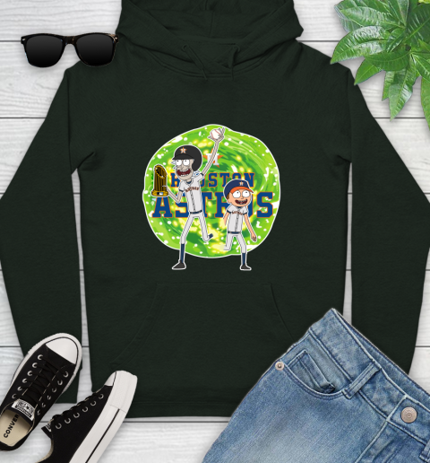 MLB Houston Astros Rick And Morty Commissioner's Trophy Baseball Sports Youth Hoodie 13