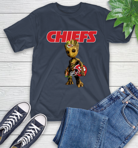 Kansas City Chiefs NFL Football Groot Marvel Guardians Of The Galaxy T-Shirt 4