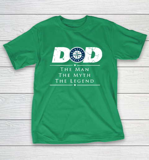 Seattle Mariners MLB Baseball Dad The Man The Myth The Legend T-Shirt 5