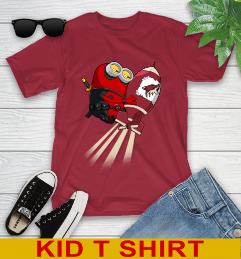 NHL Hockey Arizona Coyotes Deadpool Minion Marvel Shirt Youth T-Shirt 12