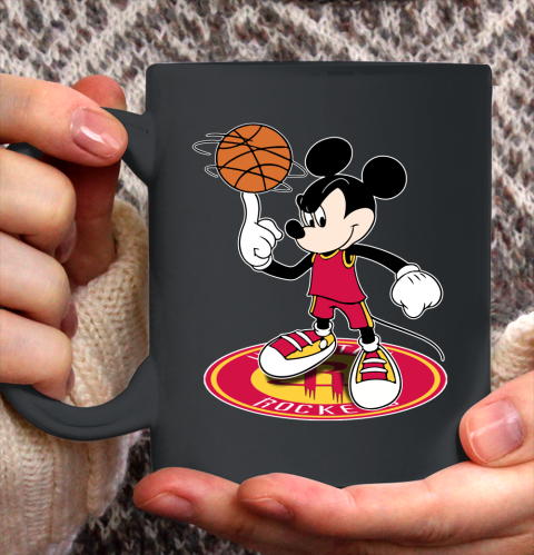 NBA Basketball Houston Rockets Cheerful Mickey Disney Shirt Ceramic Mug 15oz