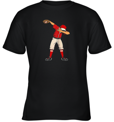 Dabbing Baseball Catcher Gift Shirt Men Boys Kids BZR Youth T-Shirt