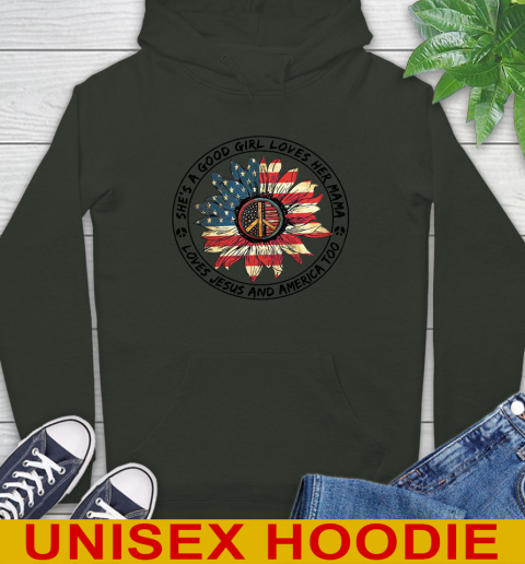 America sunflower she's a good girl loves her mama shirt 24