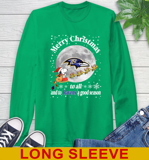 Baltimore Ravens Merry Christmas To All And To Ravens A Good Season NFL Football Sports Long Sleeve T-Shirt 8