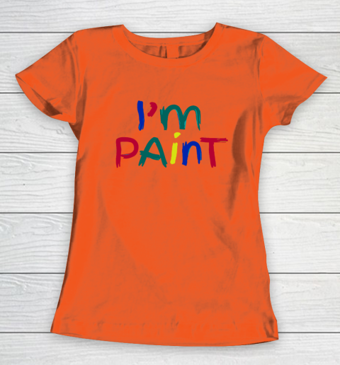 I Heart Love To Finger Paint Couple Valentine I'm Paint Women's T-Shirt 2
