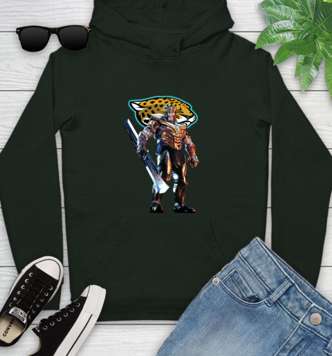NFL Thanos Gauntlet Avengers Endgame Football Jacksonville Jaguars Youth Hoodie 13