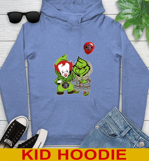 Toronto Raptors Baby Pennywise Grinch Christmas NBA Basketball Youth Hoodie 12