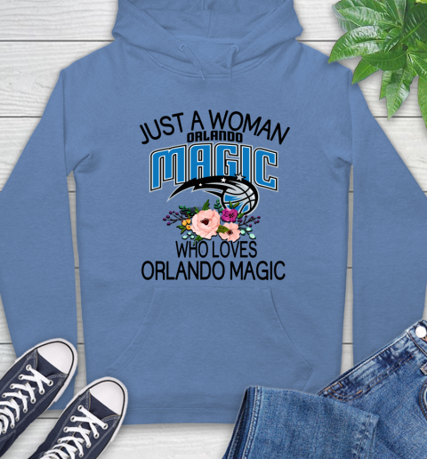 NBA Just A Woman Who Loves Orlando Magic Basketball Sports Hoodie 9
