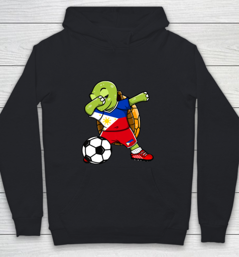 Dabbing Turtle The Philippines Soccer Fans Jersey Football Youth Hoodie
