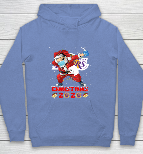 Los Angeles Lakers Funny Santa Claus Dabbing Christmas 2020 NBA Youth Hoodie 8