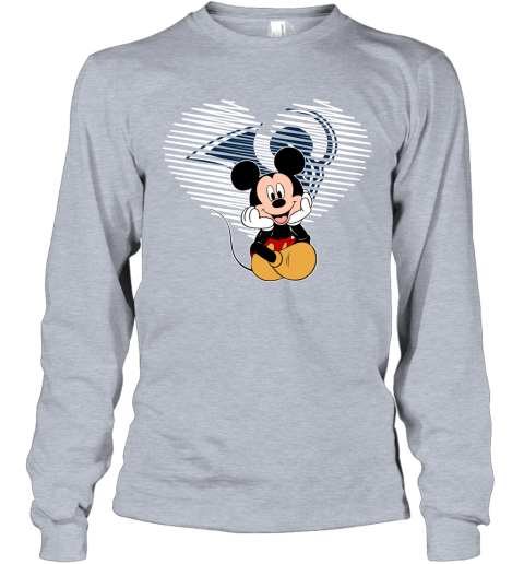 NFL Los Angeles Rams The Heart Mickey Mouse Disney Football T Shirt xWn7twoz3NZ long sleeve tee 14 95 151514 front sport grey