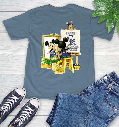 MLB Baseball Colorado Rockies Mickey Drawing Shirt 9