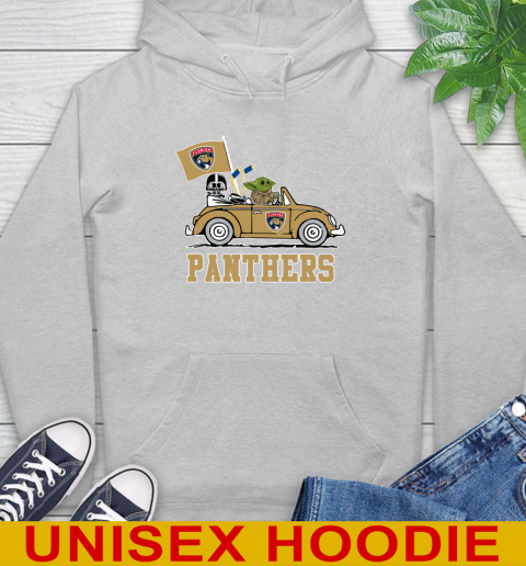 NHL Hockey Florida Panthers Darth Vader Baby Yoda Driving Star Wars Shirt Hoodie 6