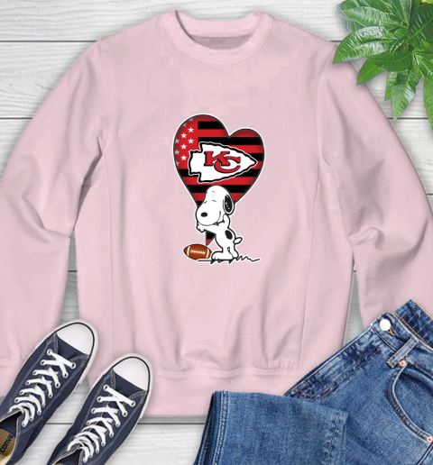 Kansas City Chiefs NFL Football The Peanuts Movie Adorable Snoopy Sweatshirt 9