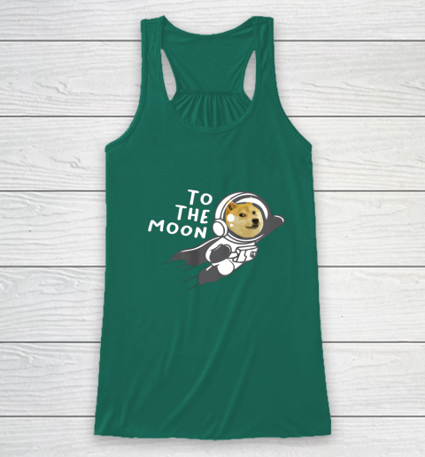 Dogecoin to the Moon Shirt Hodl Doge Coin Crypto Currency Racerback Tank 5