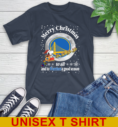 Golden State Warriors Merry Christmas To All And To Warriors A Good Season NBA Basketball Sports T-Shirt 3
