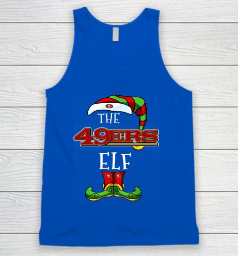 San Francisco 49ers Christmas ELF Funny NFL Tank Top 4