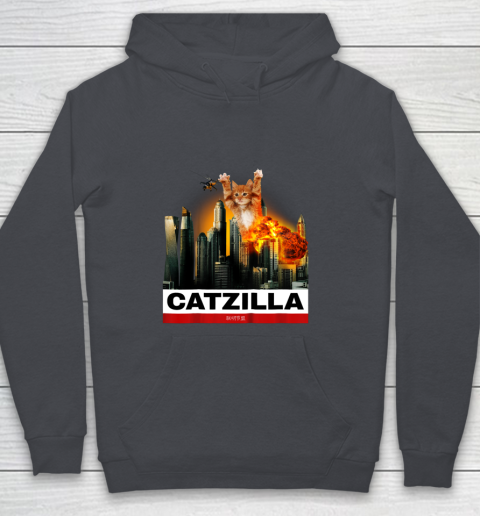 CATZILLA  Funny Kitty Tshirt for Cat lovers to Halloween Youth Hoodie 5