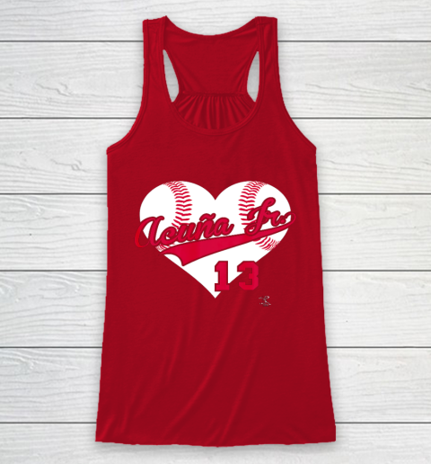 Ronald Acuna Jr Baseball Heart Gameday Racerback Tank - Image 5